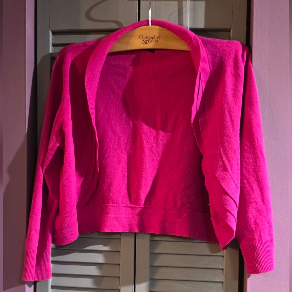 Ronni Nicole Fuchsia Cardigan